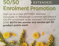 Sign up tilbud hos doTerra i August måned